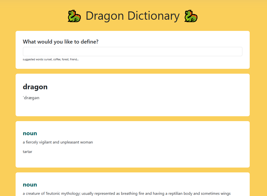 dragon dictionary